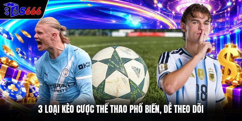3 loại kèo cược thể thao phổ biến, dễ theo dõi